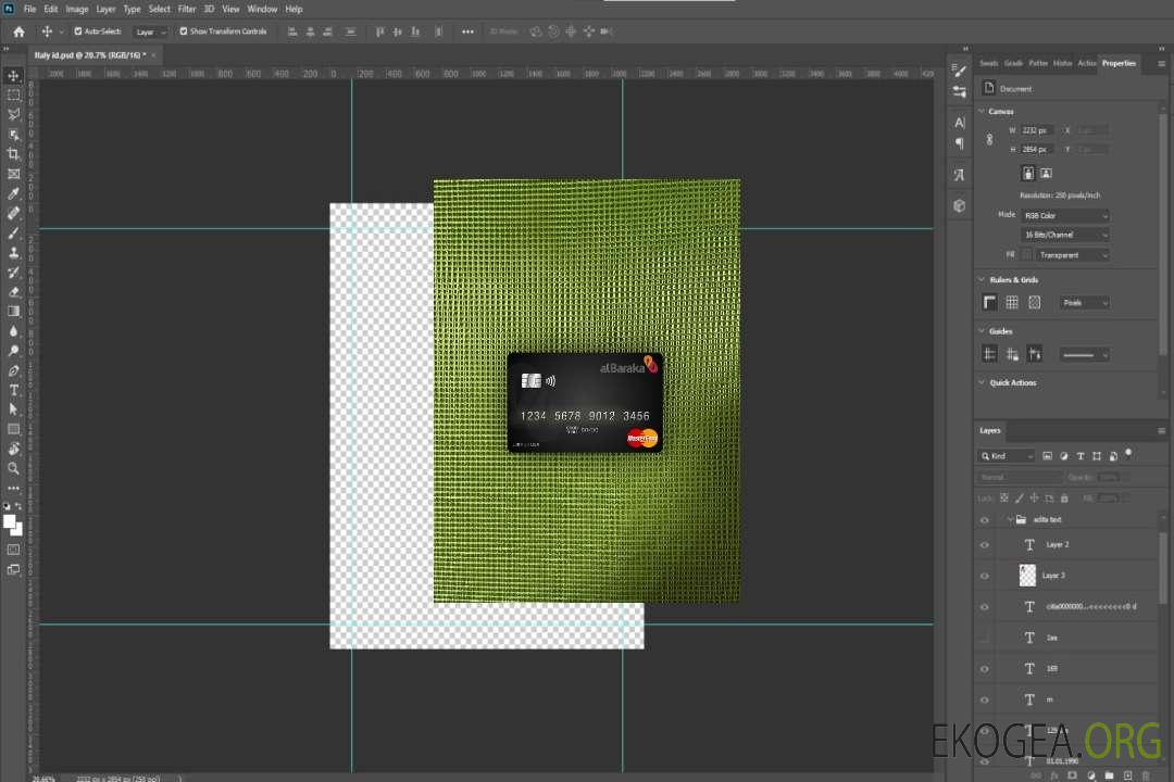 Pakistan Al Baraka Bank mastercard photolook recto template